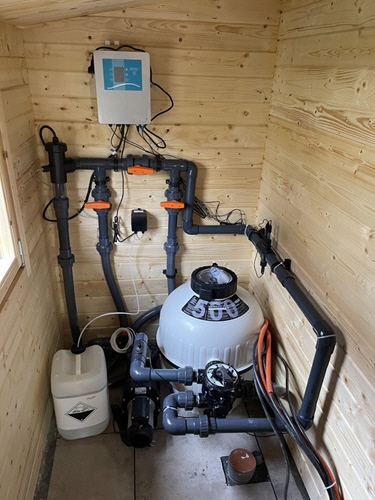 Technik in Gartenhaus